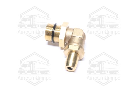 З'єднувач пневматичний L- подібний розбірний M22х1,5-D6х1 (латунний) (RIDER)