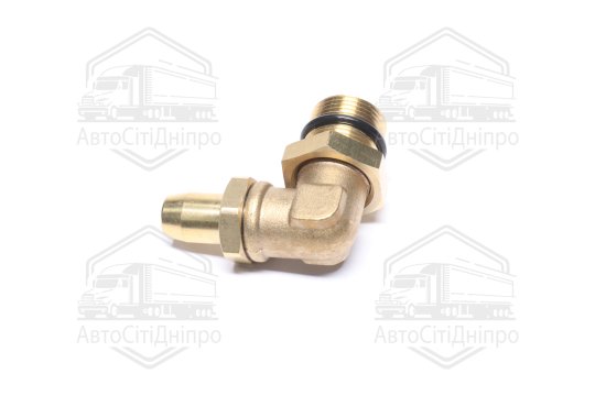 З'єднувач пневматичний L- подібний розбірний M22х1,5-D6х1 (латунний) (RIDER)