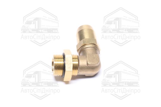 З'єднувач пневматичний L- подібний розбірний M22х1, 5-D12х1, 5 (латунний) (RIDER)
