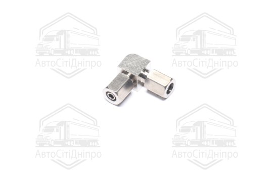 З'єднувач пневматичний L- подібний з накидною гайкою 4х4 сталевий (RIDER)