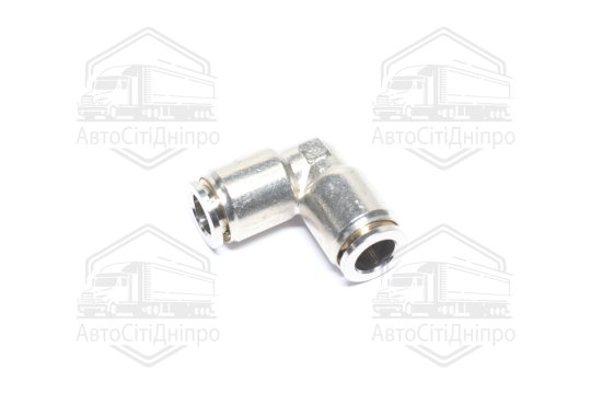 З'єднувач пневматичний цанговий L- подібний 9х9 сталевий (RIDER)