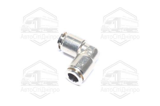 З'єднувач пневматичний цанговий L- подібний 9х9 сталевий (RIDER)