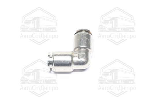 З'єднувач пневматичний цанговий L- подібний 9х9 сталевий (RIDER)