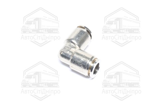 З'єднувач пневматичний цанговий L- подібний 9х9 сталевий (RIDER)