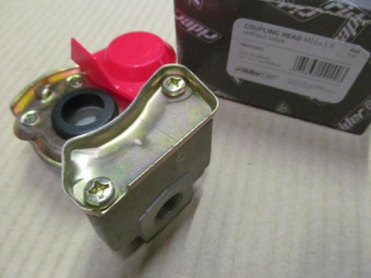 Головка з'єднувальна тип PALM червона M16x1,5 (RIDER)