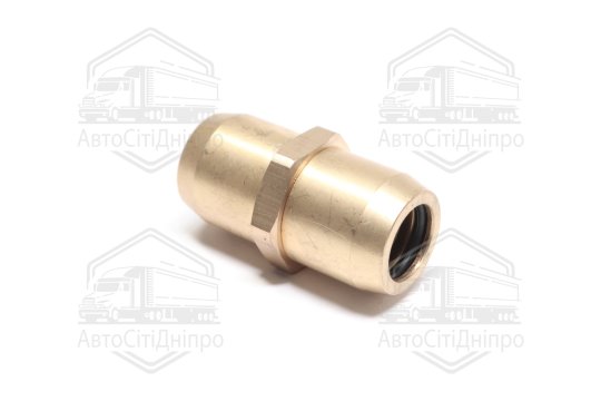 З'єднувач пневматичний розбірний прямий 15x15 (латунний) (RIDER)