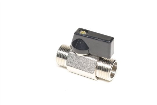 Кран кульовий різьбовий 3/8х3/8 (зовнішнє різьблення) (RIDER)