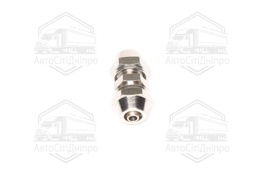 З'єднувач пневматичний розбірний прямий 6x6 (сталевий/латунний) (RIDER)