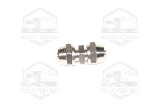 З'єднувач пневматичний розбірний прямий 6x6 (сталевий/латунний) (RIDER)