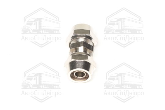 З'єднувач розбірний прямий 10x10 (метал/латунь) (RIDER)