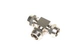 З'єднувач пневматичний розбірний Т- подібний 12x12x12 мм (сталевий/латунний) (RIDER)
