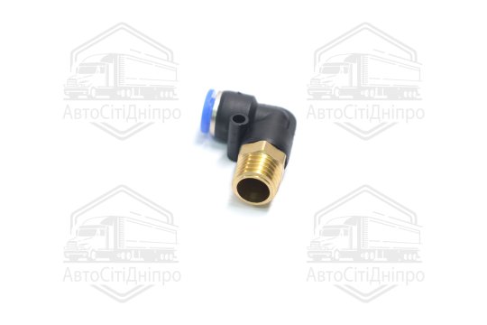 З'єднувач пневматичний L- подібний (зовнішнє  різьблення) M12x1.5 d-6 (RIDER)