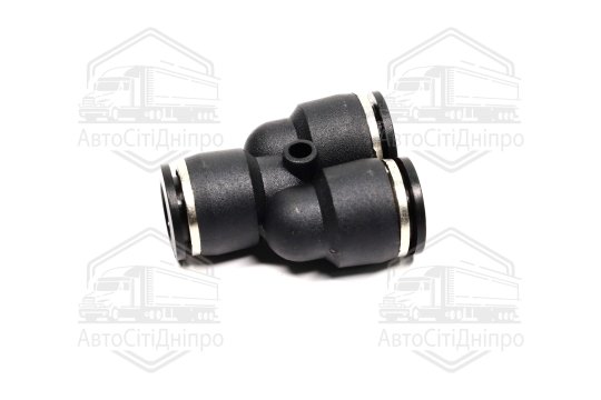 З'єднувач пневматичний цанговий Y- подібний 12х12х12 пластиковий (RIDER)