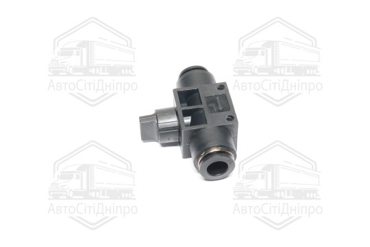 З'єднання цангове PU/PR з регулюванням подачі повітря (пряме) 10мм (RIDER)