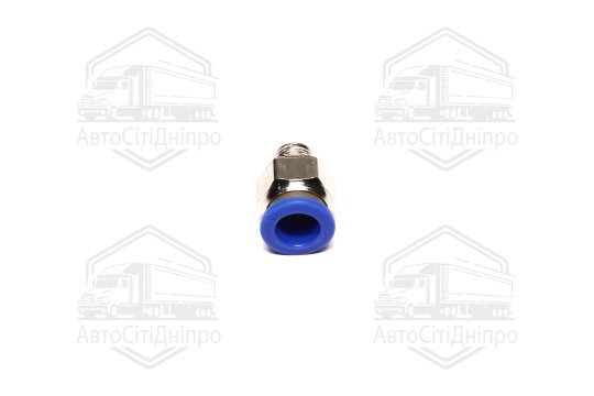 З'єднувач пневматичний цанговий прямий 10х1/8 (зовнішнє різьблення) (RIDER)