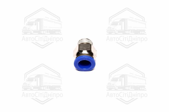 З'єднувач пневматичний цанговий прямий 10х1/4 (зовнішнє різьблення) (RIDER)