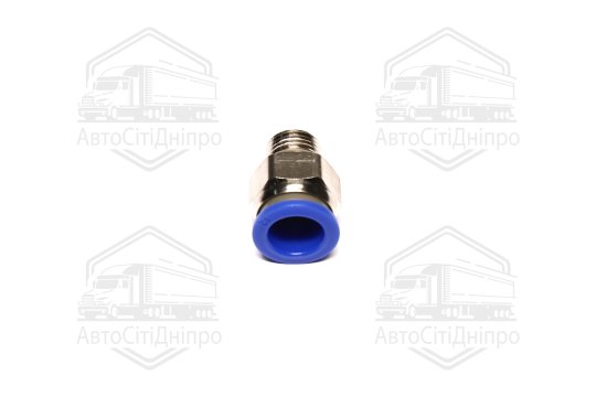 З'єднувач пневматичний цанговий прямий 12х1/4 (зовнішнє різьблення) (RIDER)