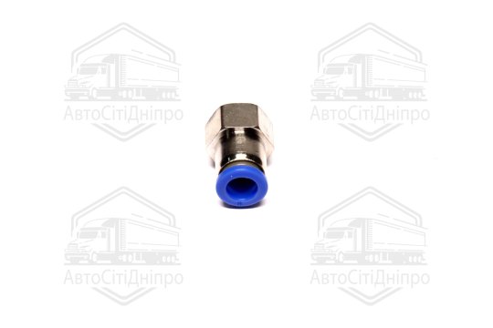 З'єднувач пневматичний цанговий прямий 8х1/4 (внутрішнє різьблення) (RIDER)