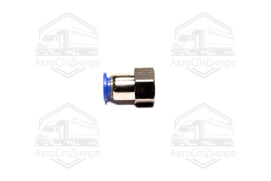 З'єднувач пневматичний цанговий прямий 8х1/4 (внутрішнє різьблення) (RIDER)