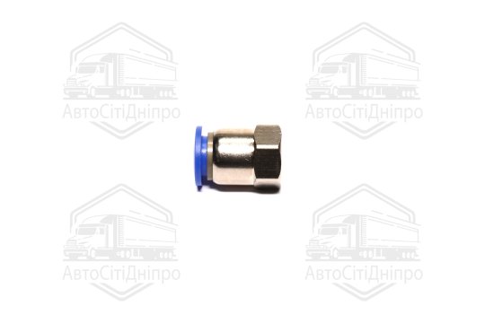 З'єднувач пневматичний цанговий прямий 10х1/8 (внутрішнє різьблення) (RIDER)