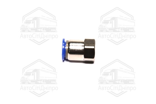 З'єднувач пневматичний цанговий прямий 12х1/4 (внутрішнє різьблення) (RIDER)