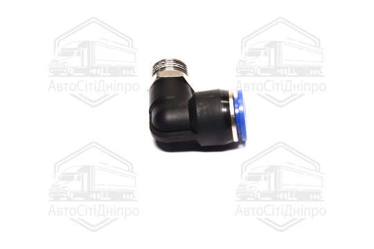 З'єднувач пневматичний L- подібний 12х3/8 (зовнішнє різьблення) (RIDER)