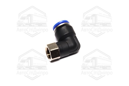 З'єднувач пневматичний L- подібний 12х1/4 (внутрішнє різьблення) (RIDER)