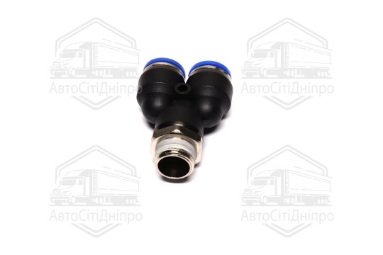 З'єднувач пневматичний цанговий Y- подібний 12х3/8 (зовнішнє різьблення) (RIDER)