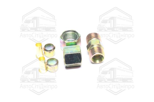 Р/к трубки гальмівної (Dвнут.=8мм, М14х1,5) (1штуцер,2гайки,2втулки,2шайби)(RIDER)