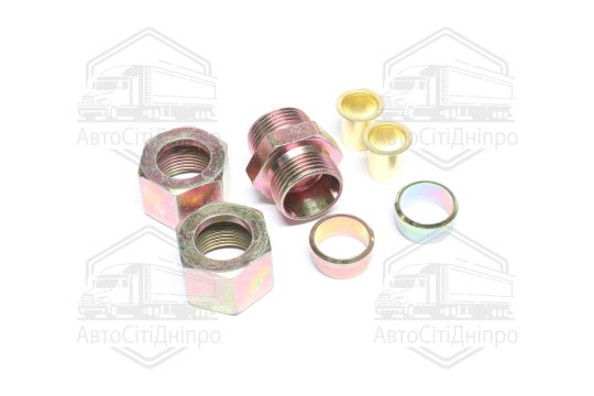 З'єднувач пневматичний різьбовий 16х16 сталевий (RIDER)