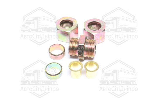 З'єднувач пневматичний різьбовий 16х16 сталевий (RIDER)