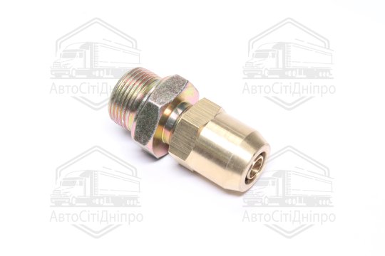 З'єднувач пневматичний різьбовий прямий/розбірний M22х1.5-D12х1,5 (різьблення/трубка) (RIDER)