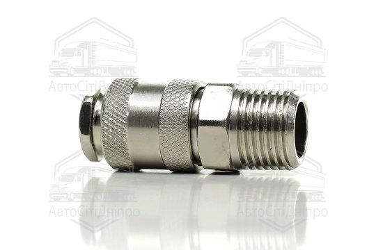 Роз`єм швидкознімання SM різьблення 1/2 (зовнішнє різ) з клапаном (RIDER)