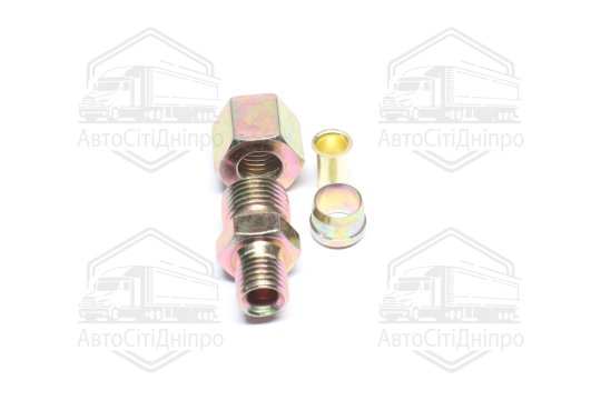 З'єднувач пневматичний прямий різьбової (Dвнут.=10мм, М12х1,5) (RIDER)