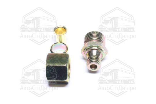 З'єднувач пневматичний різьбовий прямий (Dвнут.=12мм, М12х1,5) (RIDER)