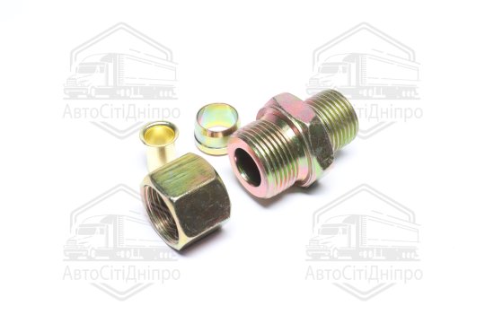 З'єднувач пневматичний різьбовий прямий (Dвнут.=12мм, М22х1,5) (RIDER)