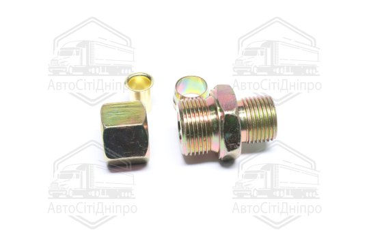 З'єднувач пневматичний різьбовий прямий (Dвнут.=12мм, М22х1,5) (RIDER)