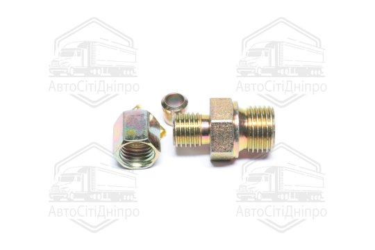 З'єднувач пневматичний різьбовий прямий (Dвнут.=6мм, М16х1,5) (RIDER)