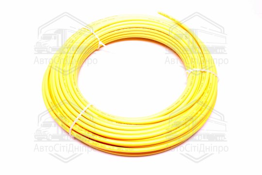 Трубопровід пластиковий жовтий (пневмо) 10x1мм (MIN 50m) (RIDER)