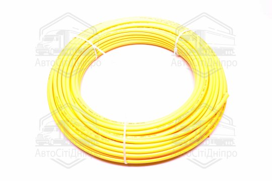 Трубопровід пластиковий жовтий (пневмо) 10x1мм (MIN 50m) (RIDER)