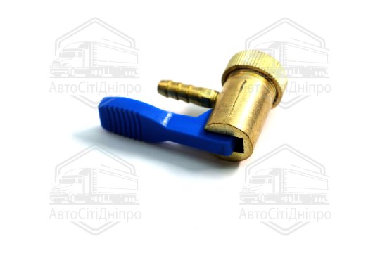 Наконечник шланга підкачування (кутовий) 6 мм латунь (RIDER)