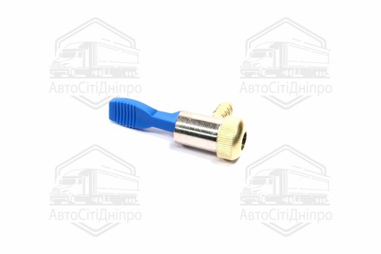 Наконечник шланга підкачування (кутовий) 8 мм (латунь) (RIDER)