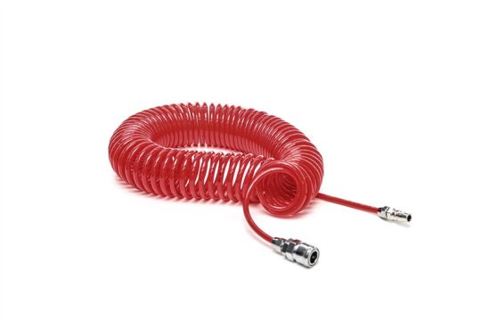 Шланг підкачки кручений зі швидкознімним роз`ємом 15 м ЄВРО (RIDER)