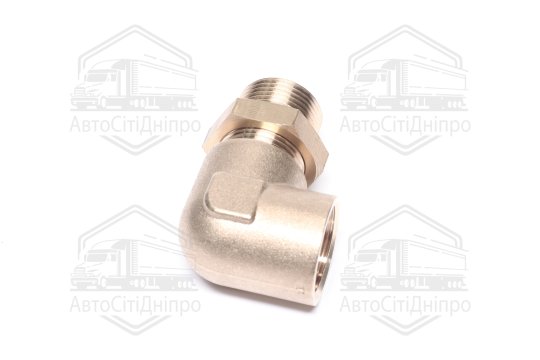 З'єднувач пневматичний L- подібний M22x1, 5 / М22х1, 5 (латунний) (RIDER)