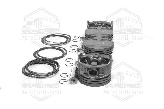Поршень циліндра ЗМЗ 406 d=92,5 (Поршень+Палець+П/кільця+Ст/к) (гр.А) фосфатов.М/К (RIDER)