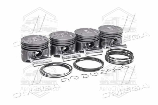 Поршень циліндра ЗМЗ 406 d=92,5 (Поршень+Палець+П/кільця+Ст/к) (гр.Б) фосфатов.М/К (RIDER)