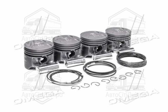 Поршень циліндра ЗМЗ 406 d=92,5 (Поршень+Палець+П/кільця+Ст/к) (гр.В) фосфатов.М/К (RIDER)