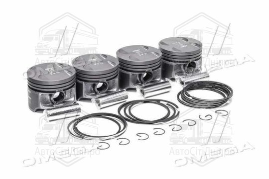 Поршень циліндра ЗМЗ 406 d=92,5 (Поршень+Палець+П/кільця+Ст/к) (гр.Д) фосфатов.М/К (RIDER)