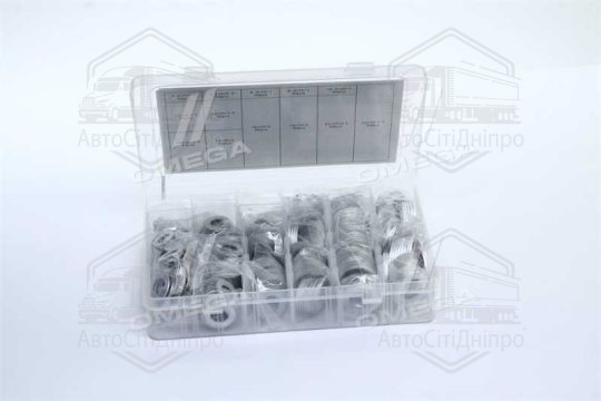 Набір алюмінієвих шайб 650шт. (М3-М22) (RIDER)