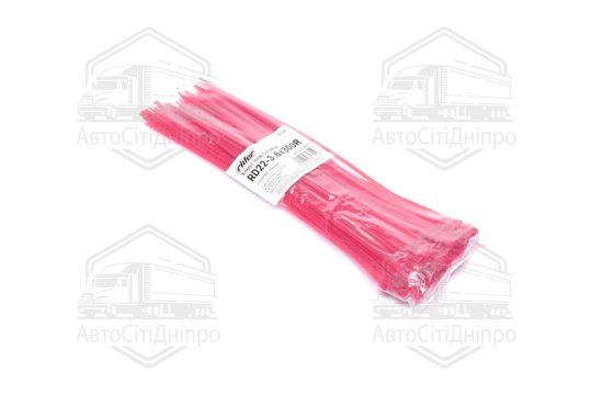 Хомут пластиковий 3.6х300мм. червоний 100шт./уп. <RIDER>